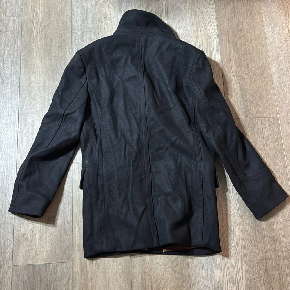 NWT! Banana Republic Black Italian Melton Peacoat - Multiple Sizes